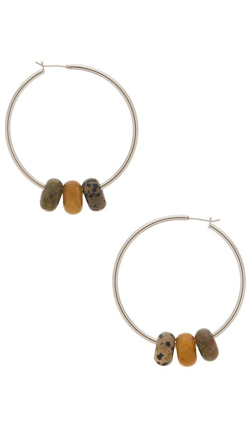 J'adore Hoop Earrings in Tan - Casa Clara - Modalova