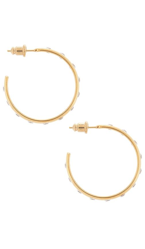 Nora Mae Hoop Earrings in Metallic - Casa Clara - Modalova