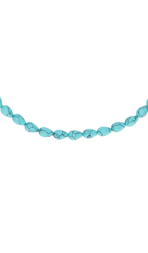 Aquarius Beaded Necklace in Teal - Casa Clara - Modalova