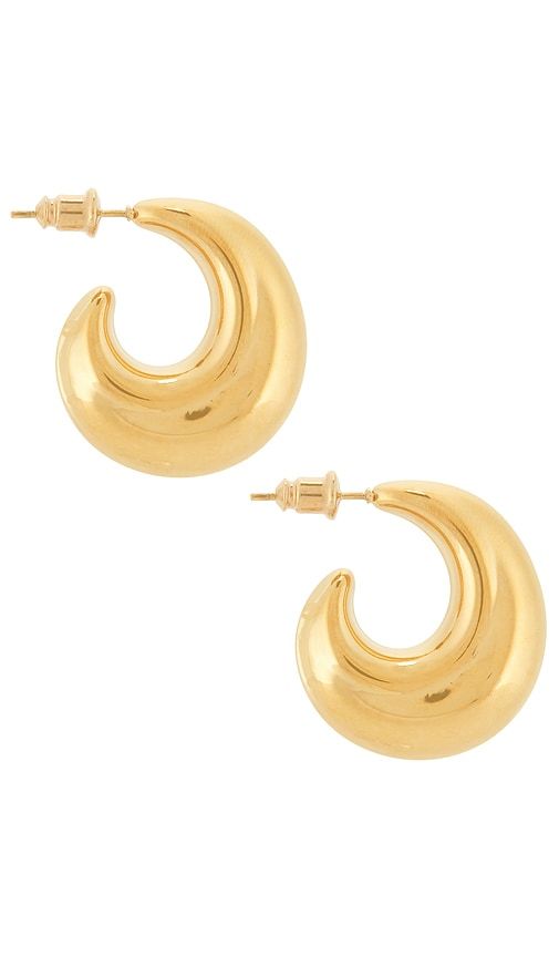 Cliffs Hoop Earrings in Metallic - Casa Clara - Modalova