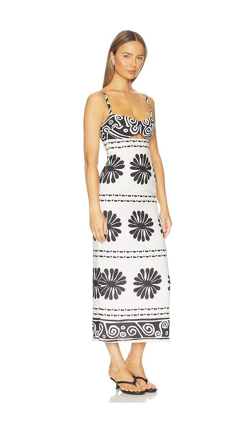 Nara Dress in White,Black. - size L (also in M, S, XS) - Cala de la Cruz - Modalova