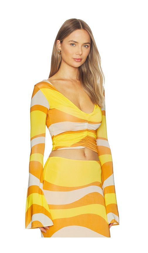 Aelin Top in Yellow. - size L (also in S, XS) - Cala de la Cruz - Modalova