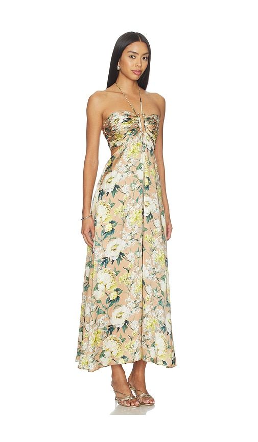 Calliope Maxi Dress in Tan,White. - size L (also in S, XS) - CAMI NYC - Modalova
