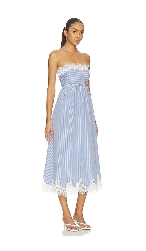 Kacey Strapless Dress in Blue. - size L (also in M, XL, XXS) - CAMI NYC - Modalova