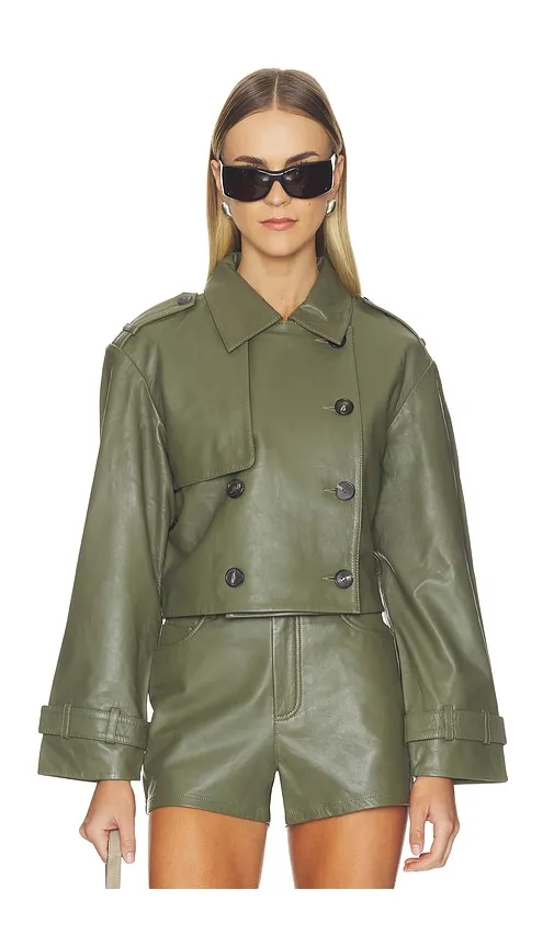 Saskia Jacket in Green. - size L (also in M, S, XL) - CAMI NYC - Modalova