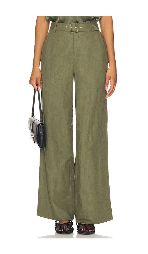 Sivan Pant in Olive. - size 0 (also in 2, 4) - CAMI NYC - Modalova