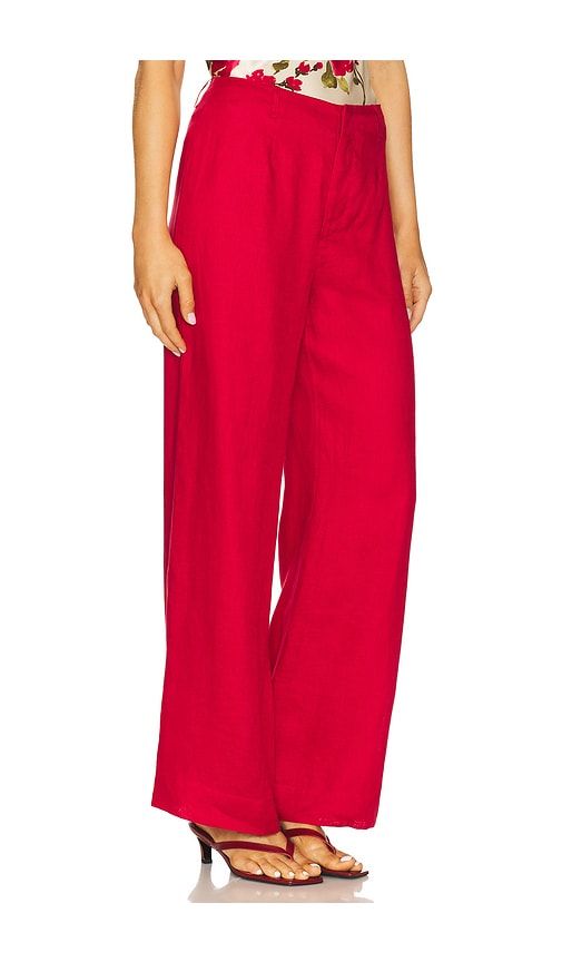 Iracemi High Rise Pant in Red. - size 0 (also in 00, 4) - CAMI NYC - Modalova