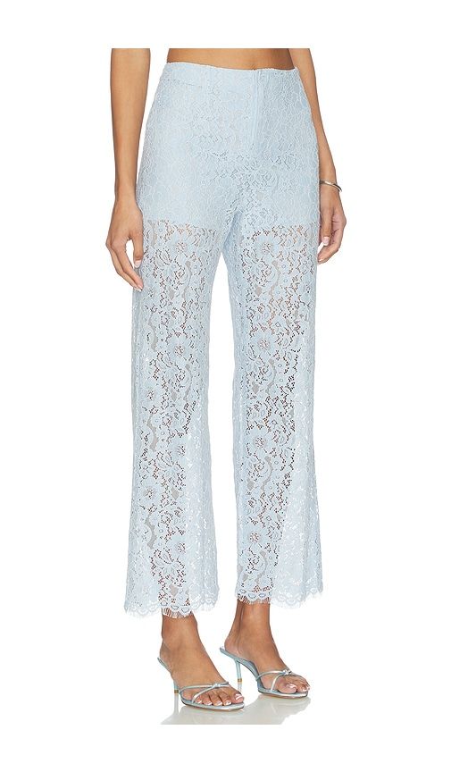 Zinaida Lace Pant in Baby Blue. - size 0 (also in 10, 12, 2, 4, 6, 8) - CAMI NYC - Modalova