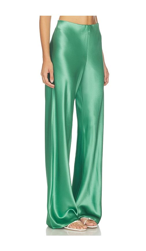 Bristol Mid Rise Pant in Green. - size L (also in M, S, XS) - CAMI NYC - Modalova