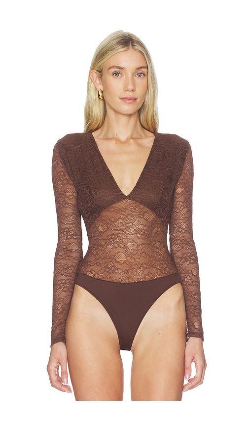 Nami Bodysuit in Brown. - size L (also in XL) - CAMI NYC - Modalova