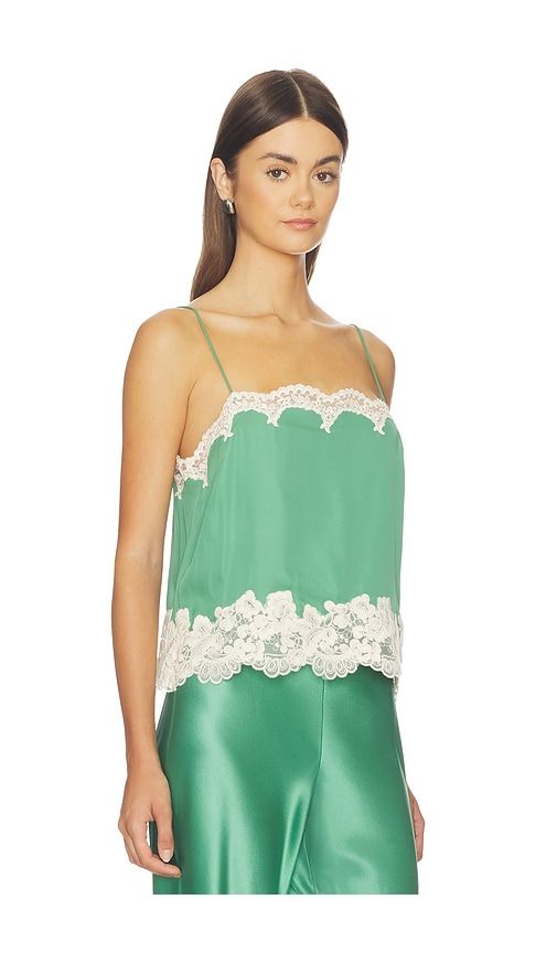 Maiya Chiffon Camisole in Green. - size L (also in XL) - CAMI NYC - Modalova