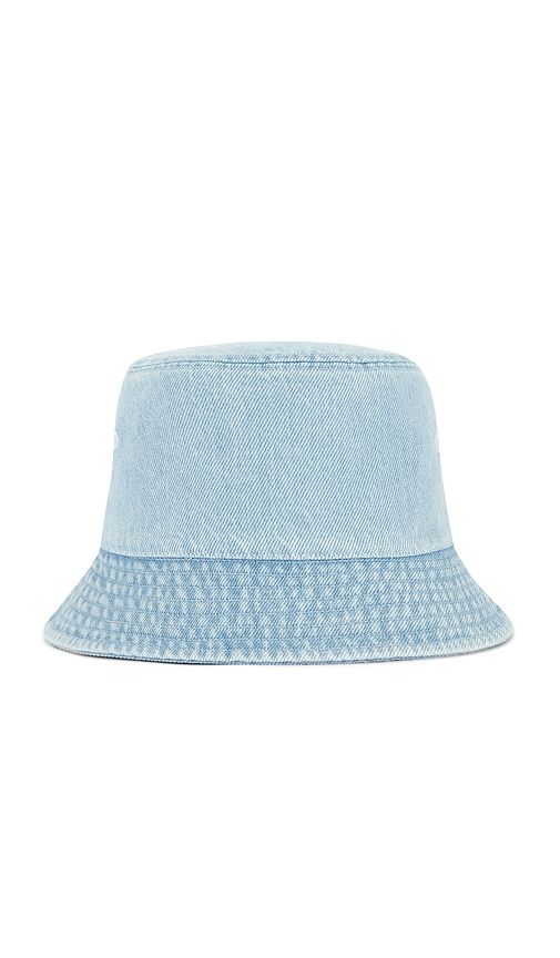 Monologo Embroidery Denim Bucket Hat in Blue - Calvin Klein - Modalova