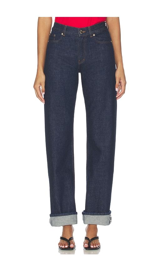 Selvedge Embroidered Laurel Jeans in Blue. - size 24 (also in 26, 28, 30) - Casablanca - Modalova