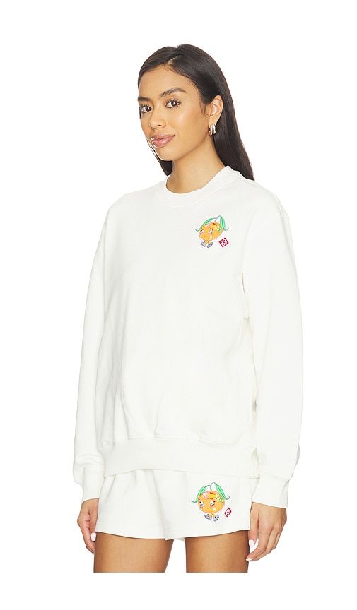 Orange Mascot Patch Sweatshirt in Cream. - size M (also in XS) - Casablanca - Modalova