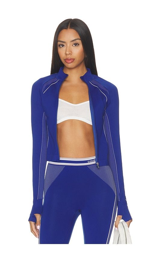 Seamless Zip Through Jacket in Blue. - size L/XL (also in S/M) - Casablanca - Modalova