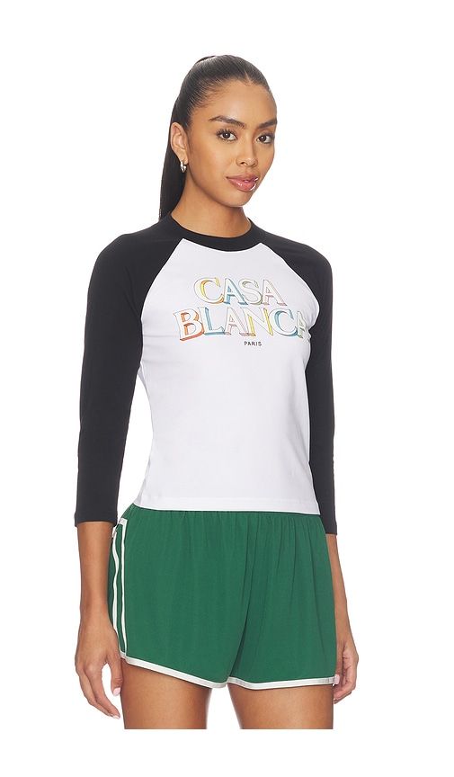 Baseball Tee in White. - size L (also in M, S) - Casablanca - Modalova