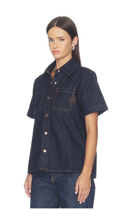 Denim Shirt in Navy. - size L (also in M, S, XS) - Casablanca - Modalova