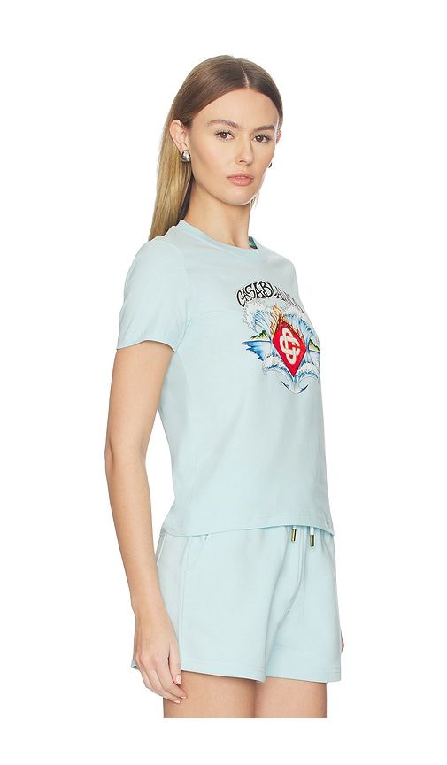 Waves Fitted T-shirt in Baby . - size M (also in XS) - Casablanca - Modalova
