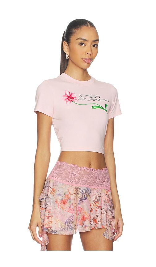 Orchid Logo Cropped Baby Tee in . - size S (also in XS) - Casablanca - Modalova