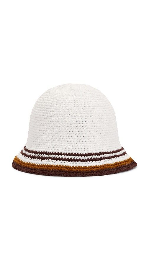 Stripe Crochet Hat in - Casablanca - Modalova