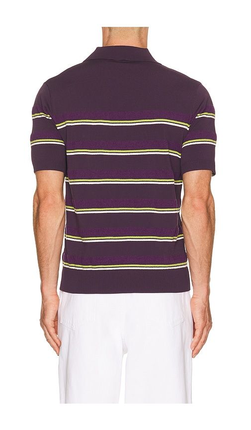 Stripe Polo Shirt in Purple. - size L (also in M) - Casablanca - Modalova