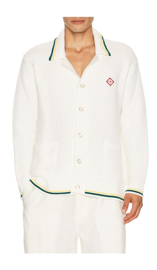 Crochet Top in White. - size L (also in M, XL/1X, XXL/2X) - Casablanca - Modalova