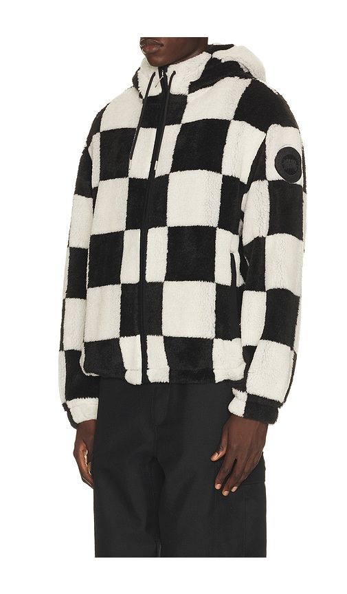 Harrier Fleece Hoodie in Black & White. - size L (also in M, S) - Canada Goose - Modalova