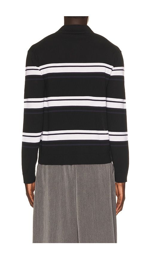 Petitot Striped Long Sleeve Knit Polo in & White. - size S (also in M, L, XL/1X, XXL/2X) - Canada Goose - Modalova