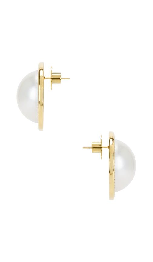 Rue Cler Pearl Earrings in Metallic - Cendre - Modalova