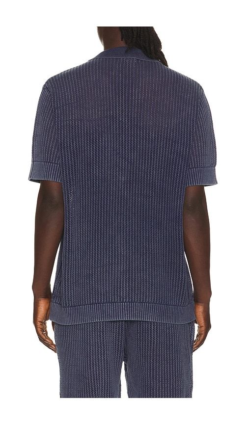 Henry Snow Wash Camp Shirt in Slate. - size L (also in M, S) - Central Park West - Modalova