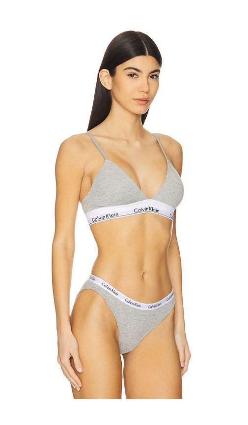 Calvin Klein Icon Cotton Modal Lightly Lined Triangle in Grey. - size L (also in M, S, XL, XS) - Calvin Klein Underwear - Modalova