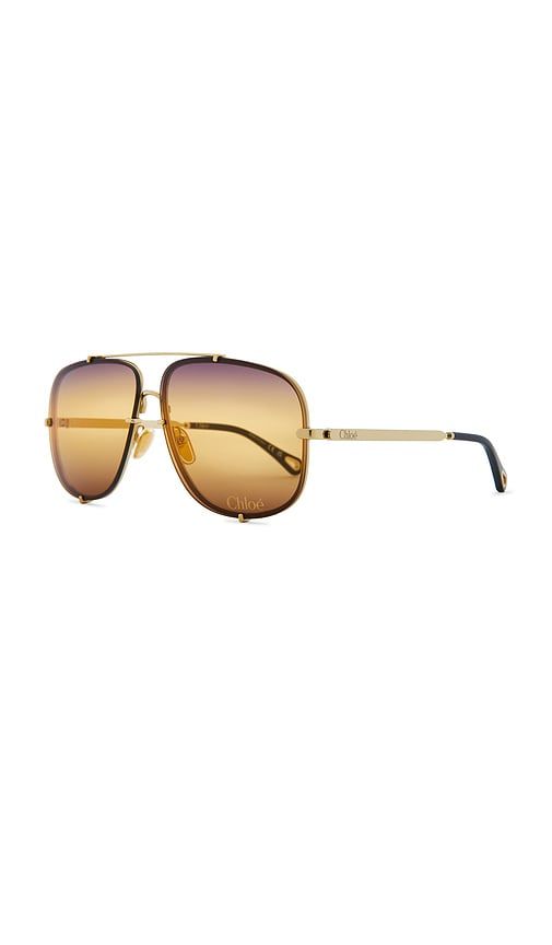 Ivy Sunglasses in Metallic - Chloe - Modalova