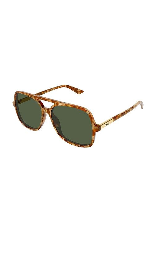 Chloe Aviator Sunglasses in Brown - Chloe - Modalova