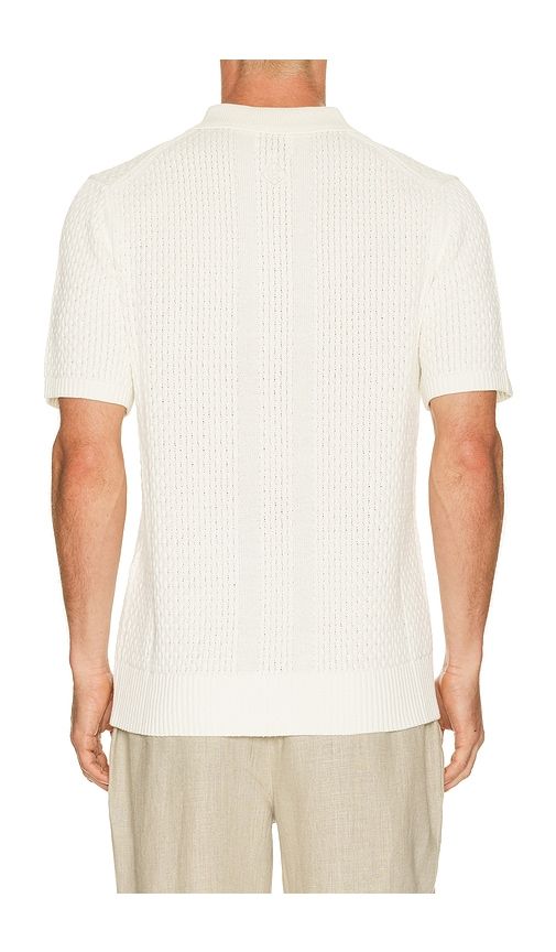 Santino Textured Polo in Cream. - size L (also in S, XL/1X) - CHE - Modalova