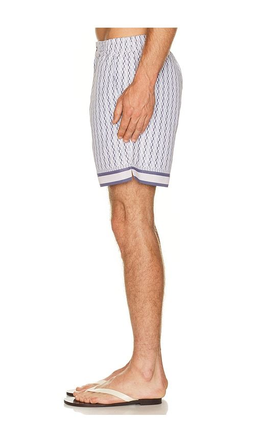 Galliano Border Swim Short in Blue. - size L (also in M, S, XL/1X) - CHE - Modalova