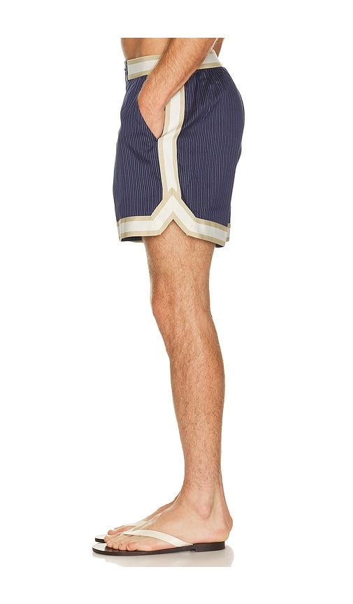 Pinstripe Baller Swim Short in Blue. - size L (also in M, S, XL/1X) - CHE - Modalova