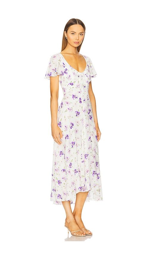Tossed Midi Dress in Ivory. - size 2 (also in 4) - Cinq a Sept - Modalova
