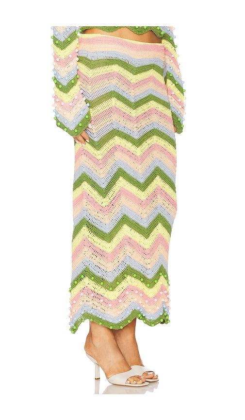 X Revolve Striped Skirt in Pink,Yellow,Green. - size M (also in S, XS) - CeliaB - Modalova