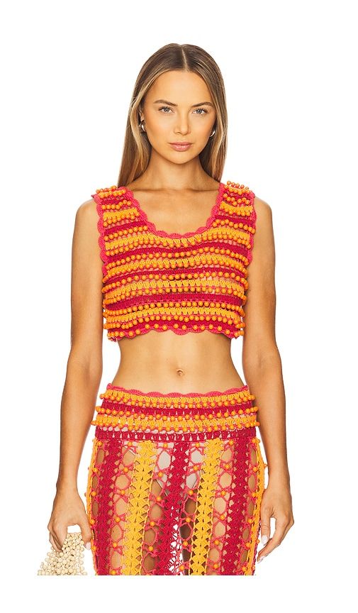 X Revolve Top in Orange,Red. - size M (also in S, XS) - CeliaB - Modalova