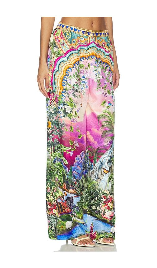 Button Front Lounge Pant in Green,Pink. - size L (also in M, S, XS, XXS) - Camilla - Modalova