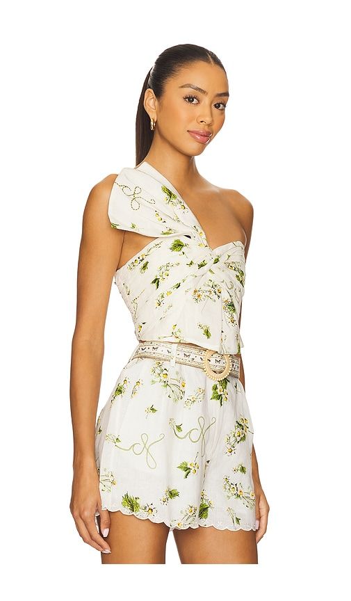 Asymmetric Bow Top in White. - size L (also in XL) - Camilla - Modalova