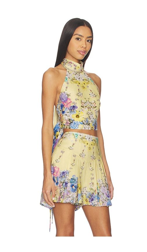 Halter Tie Back Top in Yellow. - size M/L (also in XL) - Camilla - Modalova