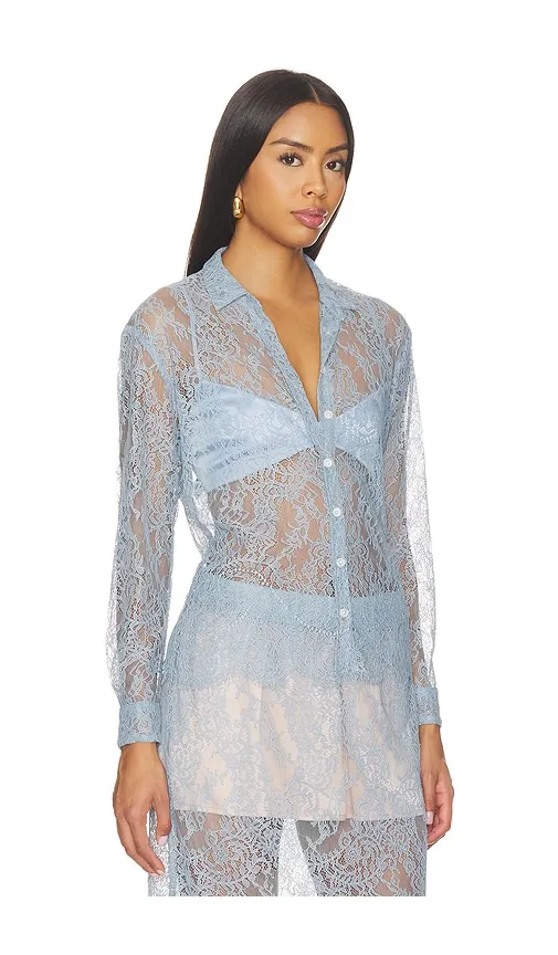 The Classic Shirt in Blue. - size L (also in M, S, XS) - Cissa - Modalova