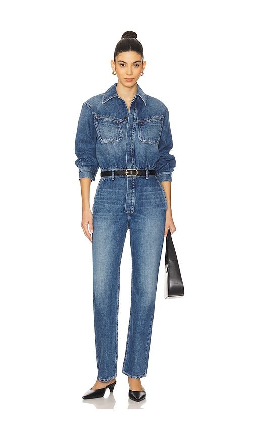 Solene Polished Jumpsuit in Blue. - size 0 (also in 10, 12, 2, 4, 6, 8) - Citizens of Humanity - Modalova