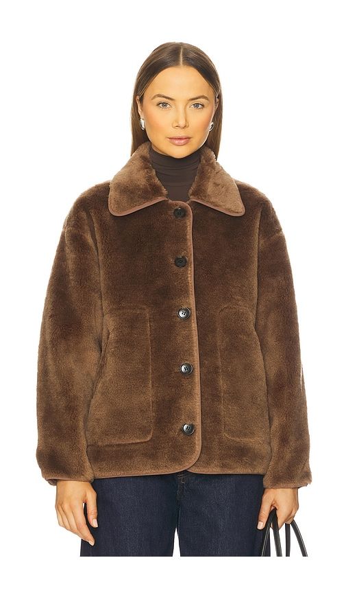 Astrid Sherpa Jacket in Brown. - size L (also in M, S, XL, XS) - Citizens of Humanity - Modalova