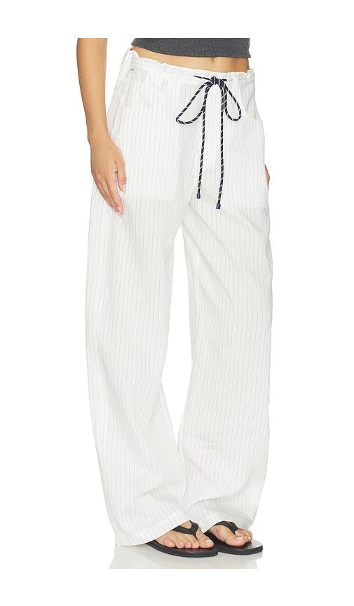 Brynn Drawstring Trouser in Black & White. - size 23 (also in 24, 25, 26, 27, 28, 29, 30, 34) - Citizens of Humanity - Modalova