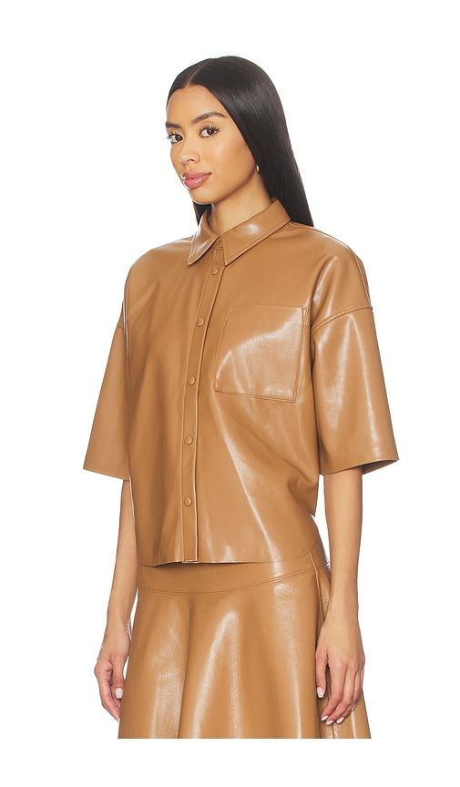 Frances Cropped Cape Button Up in Tan. - size M (also in S, XS) - Citizens of Humanity - Modalova