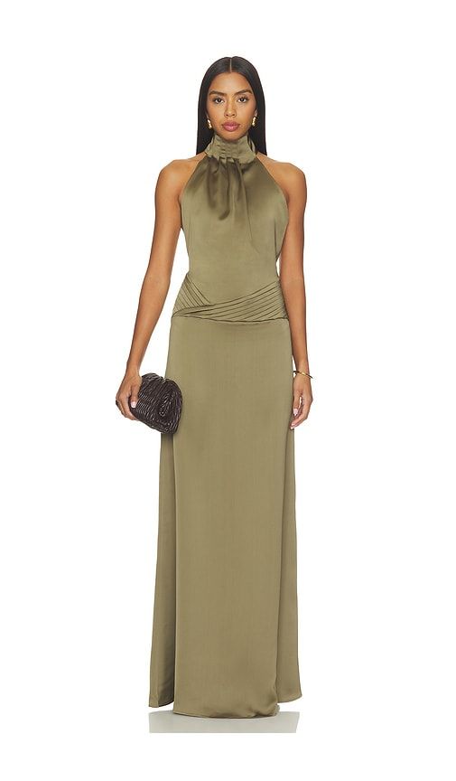 La Comprometida Dress in Olive. - size L (also in M, S, XL) - Casona - Modalova