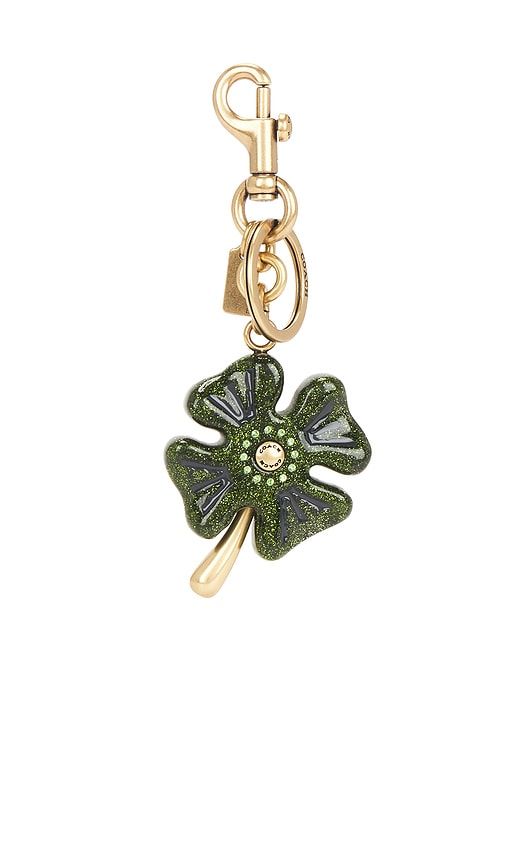 Metal Four Leaf Clover Bag Charm in - Coach - Modalova
