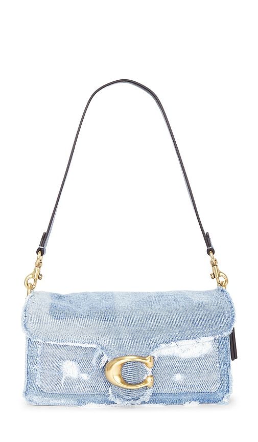 Upcycled Patchwork Tabby Shoulder Bag in -Light - Coach - Modalova